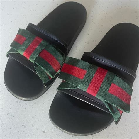 gucci slides with a bow|Gucci brooch sale.